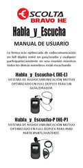 SCOLTA Habla_y_Escucha-L Manual De Usuario