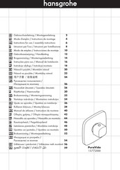 Hansgrohe PuraVida 15772 Serie Instrucciones De Montaje