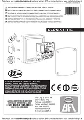 BFT CLONIX 4 RTE Instrucciones De Uso Y De Instalacion