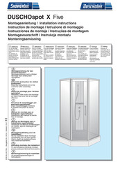 Duscholux DUSCHOspot X Five Instrucciones De Montaje