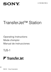 Sony TransferJet TJS-1 Manual De Instrucciones