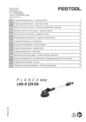 Festool PLANEX easy LHS-E 225 EQ Manual De Instrucciones Original