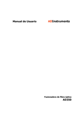 AD Instruments AD350 Manual De Usuario