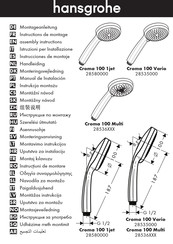 Hansgrohe Croma 100 Multi 28536 Serie Instrucciones De Montaje
