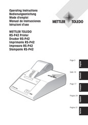 Mettler Toledo RS-P42 Manual De Instrucciones