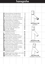 Hansgrohe Talis Select S 100
72202000 Modo De Empleo/Instrucciones De Montaje