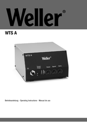 Weller WTS A Manual De Uso