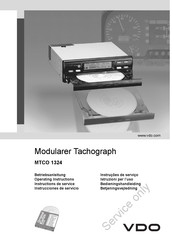 VDO MTCO 1324 Instrucciones De Servicio