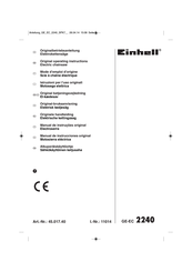 EINHELL 45.017.40 Manual De Instrucciones