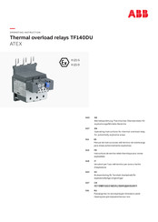 ABB ATEX TF140DU Manual De Instrucciones