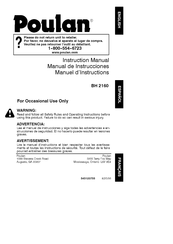 Poulan BH 2160 Manual De Instrucciones