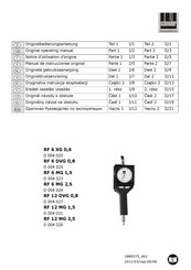 Schneider Airsystems RF 6 XG 0,6 Manual De Instrucciones