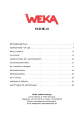 Weka KS30 Instrucciones De Funcionamiento