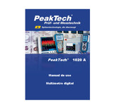 PeakTech 1020 A Manual De Uso