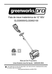 GreenWorks Pro GLSS802100 Manual Del Propietário