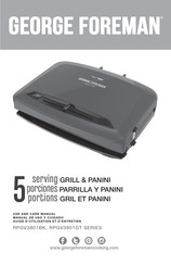 George Foreman RPGV3801GT SERIE Manual De Uso Y Cuidado