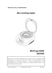 Auxilab MiniFuge-GD06 Manual De Uso