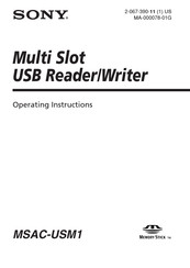 Sony MSAC-USM1 Manual De Instrucciones