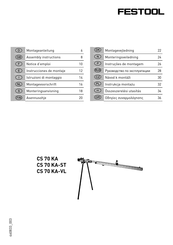 Festool CS 70 KA-VL Instrucciones De Montaje