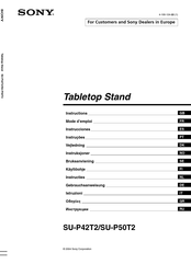 Sony SU-P42T2 Manual De Instrucciones