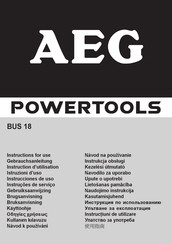 AEG BUS 18 Instrucciones De Uso