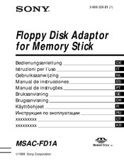 Sony MSAC-FD1A Manual De Instrucciones