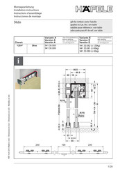 hafele 941.30.009 Instrucciones De Montaje