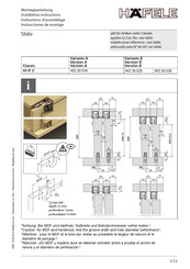 hafele 402.30.026 Instrucciones De Montaje