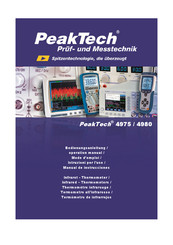 PeakTech 4975 Manual De Instrucciones