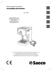 Philips saeco HD8323/38 Instrucciones De Uso