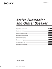 Sony SA-KL50W Manual De Instrucciones