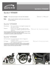 Quickie XTENDER Manual De Instrucciones