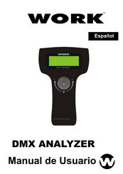 Work DMX ANALYZER Manual De Usuario