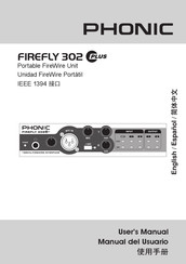 Phonic FIREFLY 302 PLUS Manual Del Usuario