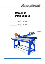 Metallkraft BSS 1020 E Manual De Instrucciones