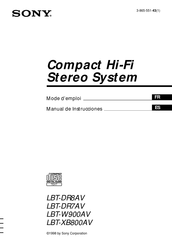 Sony LBT-XB800AV Manual De Instrucciones