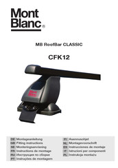 Mont Blanc MB RoofBar CLASSIC Instrucciones De Montaje