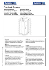 ShowerLux Cabinet Square Instrucciones De Montaje