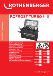 Rothenberger ROFROST TURBO Instrucciones De Uso