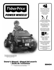 Fisher-Price POWER WHEELS BBM94 Manual Del Usuario