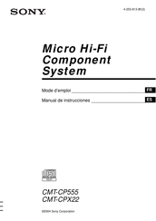 Sony CMT-CP555 Manual De Instrucciones