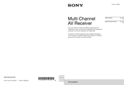 Sony STR-DA2800ES Manual De Instrucciones