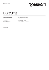 DURAVIT DuraStyle 2157.1 05 Serie Instrucciones De Montaje