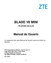 ZTE BLADE V8 MINI Manual De Usuario