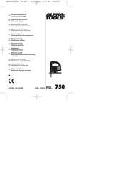 ALPHA-TOOLS PSL 750 Manual De Instrucciones