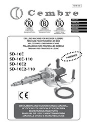 Cembre SD-10E-110 Manual De Uso