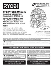 Ryobi P3310 Manual Del Operador