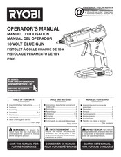 Ryobi P305 Manual Del Operador