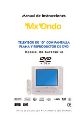 Mx Onda MX-TM7415DivX Manual De Instrucciones