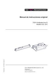 TOX PRESSOTECHNIK Q-K Manual De Instrucciones